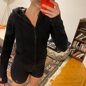 Black Lululemon Scuba Hoodie Zip Up size 4